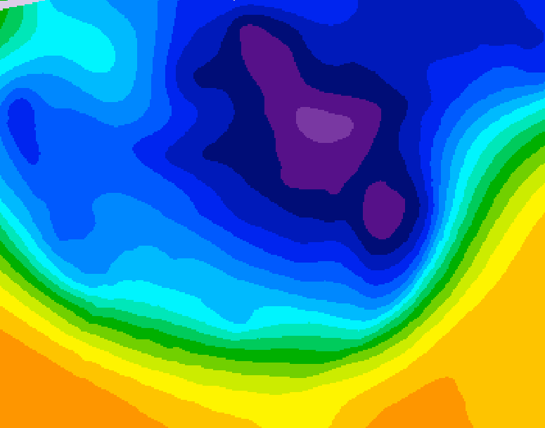 GDPS 500 millibar geopotential height 186 hour forecast chart for Canada based on 2026/03/05 0000Z data