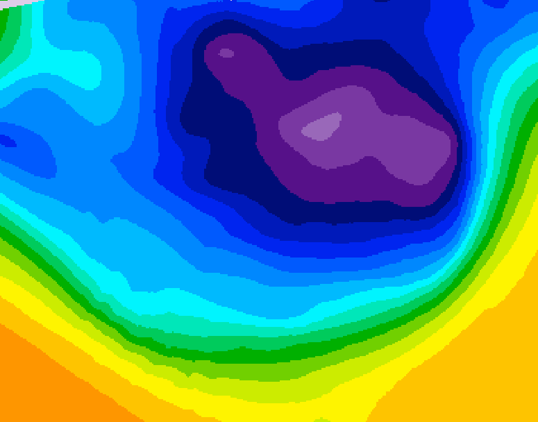 GDPS 500 millibar geopotential height 198 hour forecast chart for Canada based on 2026/03/05 0000Z data