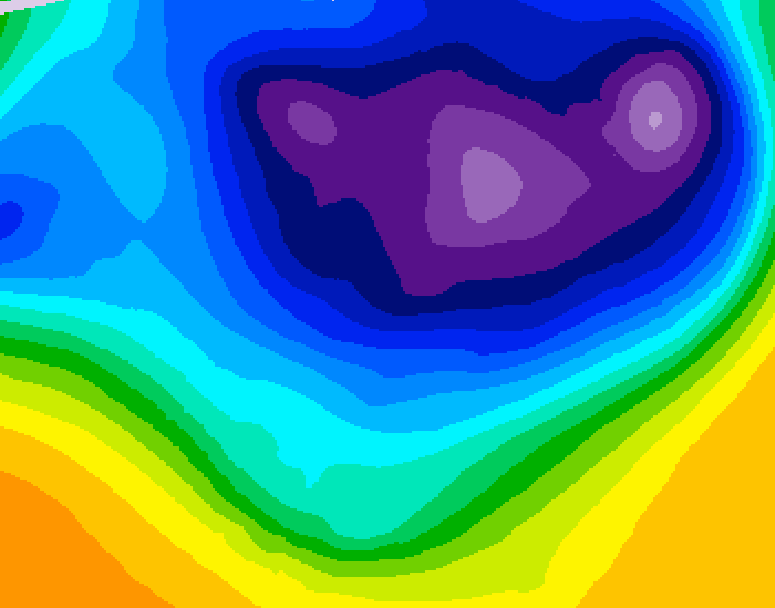 GDPS 500 millibar geopotential height 216 hour forecast chart for Canada based on 2026/03/05 0000Z data