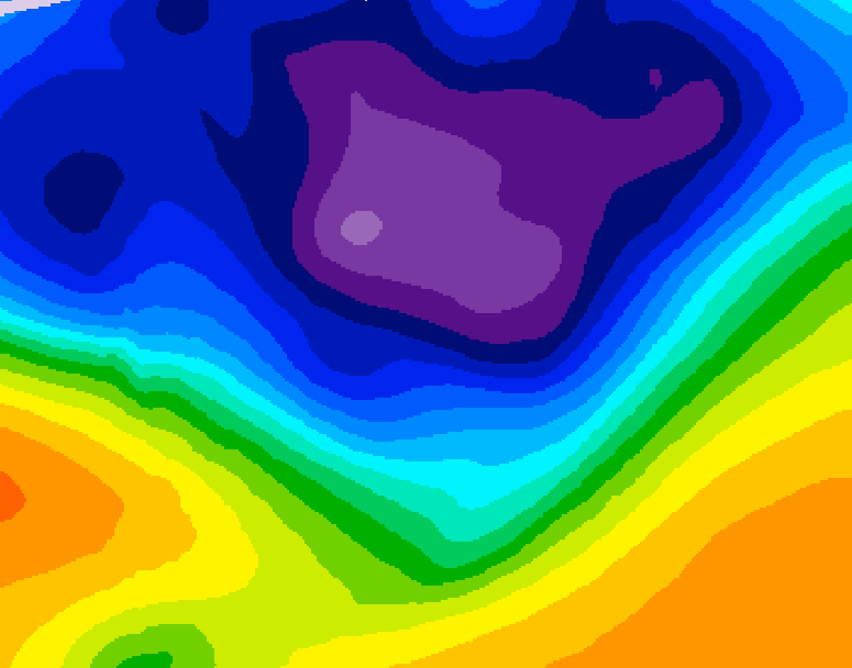 GDPS 500 millibar geopotential height 060 hour forecast chart for Canada based on 2026/03/05 1200Z data