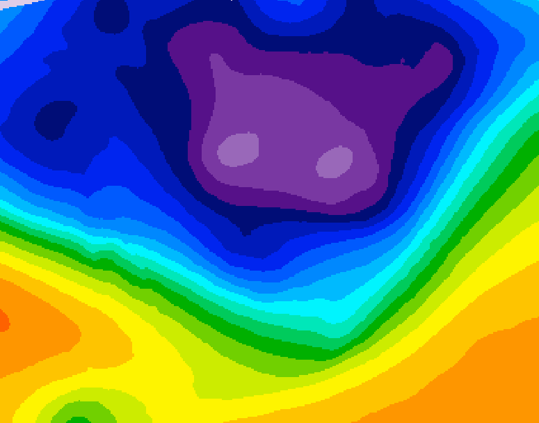 GDPS 500 millibar geopotential height 066 hour forecast chart for Canada based on 2026/03/05 1200Z data