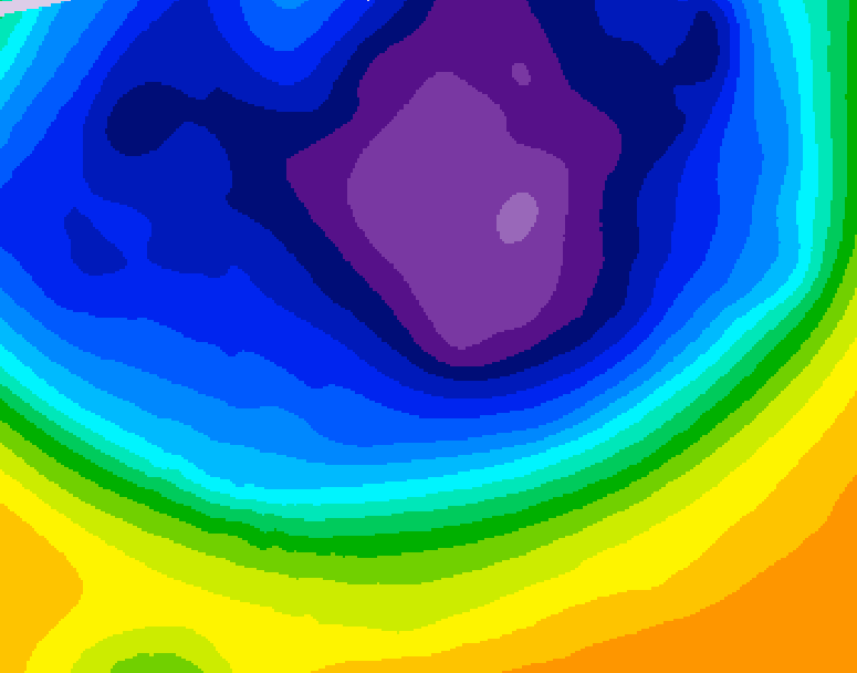 GDPS 500 millibar geopotential height 102 hour forecast chart for Canada based on 2026/03/05 1200Z data
