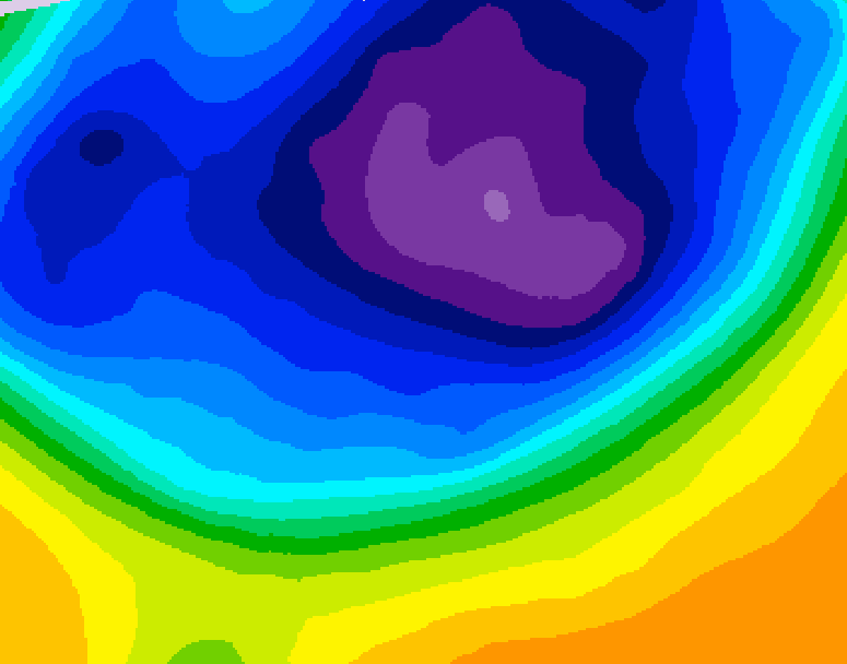 GDPS 500 millibar geopotential height 120 hour forecast chart for Canada based on 2026/03/05 1200Z data