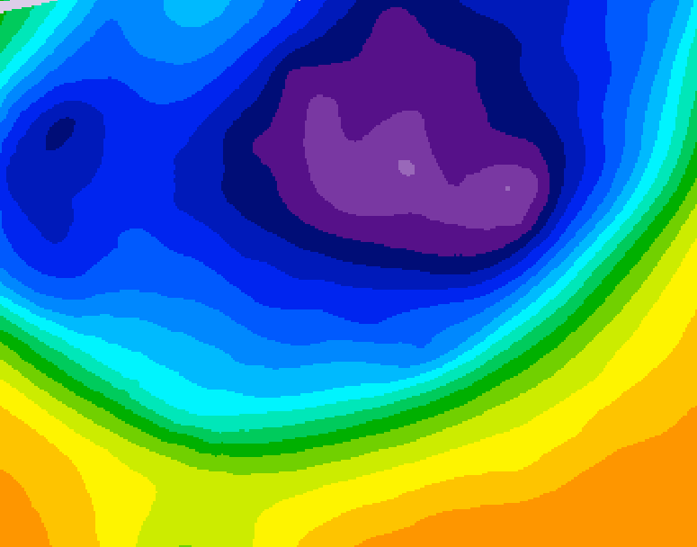 GDPS 500 millibar geopotential height 126 hour forecast chart for Canada based on 2026/03/05 1200Z data