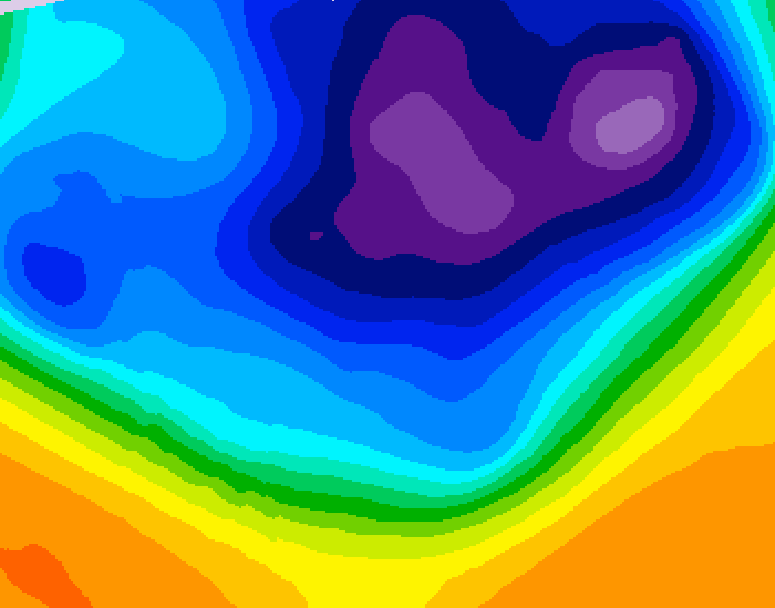 GDPS 500 millibar geopotential height 162 hour forecast chart for Canada based on 2026/03/05 1200Z data