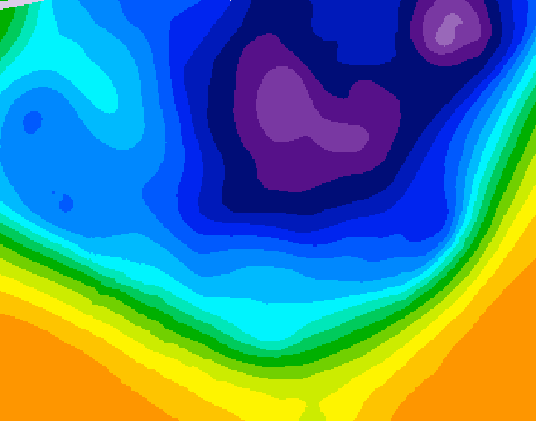 GDPS 500 millibar geopotential height 180 hour forecast chart for Canada based on 2026/03/05 1200Z data