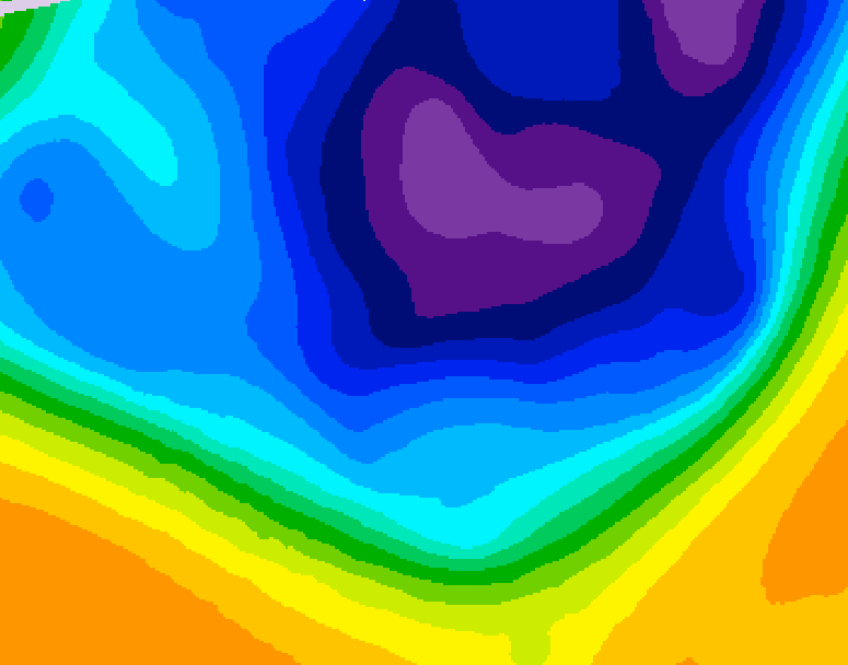 GDPS 500 millibar geopotential height 186 hour forecast chart for Canada based on 2026/03/05 1200Z data