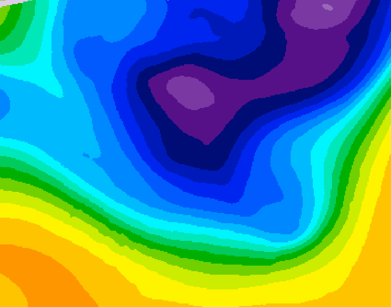 GDPS 500 millibar geopotential height 216 hour forecast chart for Canada based on 2026/03/05 1200Z data