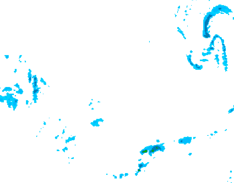 GDPS precipitation 018 hour forecast chart for Canada based on 2026/03/05 0000Z data