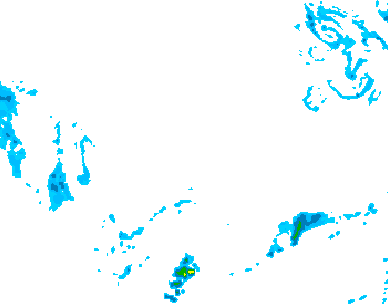 GDPS precipitation 030 hour forecast chart for Canada based on 2026/03/05 0000Z data