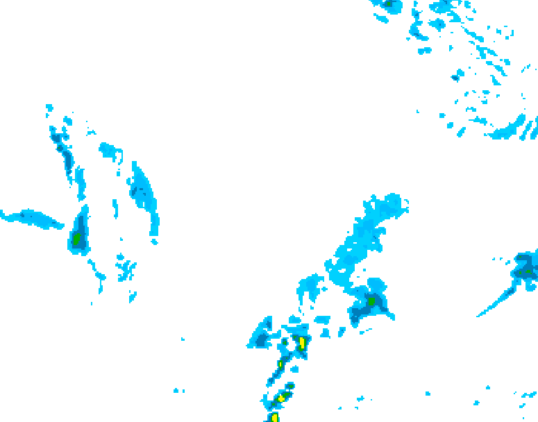 GDPS precipitation 054 hour forecast chart for Canada based on 2026/03/05 0000Z data