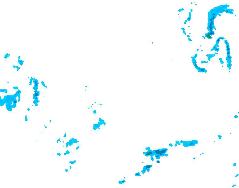 GDPS precipitation 006 hour forecast chart for Canada based on 2026/03/05 1200Z data