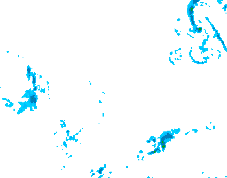 GDPS precipitation 012 hour forecast chart for Canada based on 2026/03/05 1200Z data