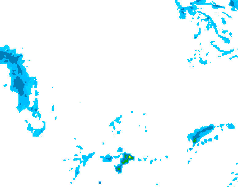 GDPS precipitation 024 hour forecast chart for Canada based on 2026/03/05 1200Z data