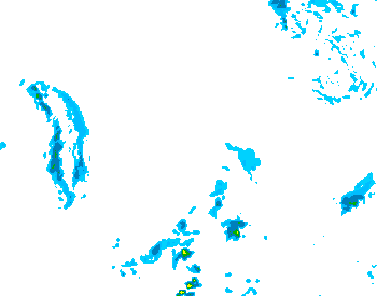 GDPS precipitation 036 hour forecast chart for Canada based on 2026/03/05 1200Z data