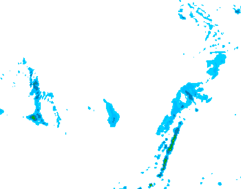 GDPS precipitation 060 hour forecast chart for Canada based on 2026/03/05 1200Z data