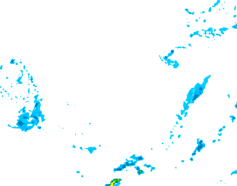 GDPS precipitation 132 hour forecast chart for Canada based on 2026/03/05 1200Z data