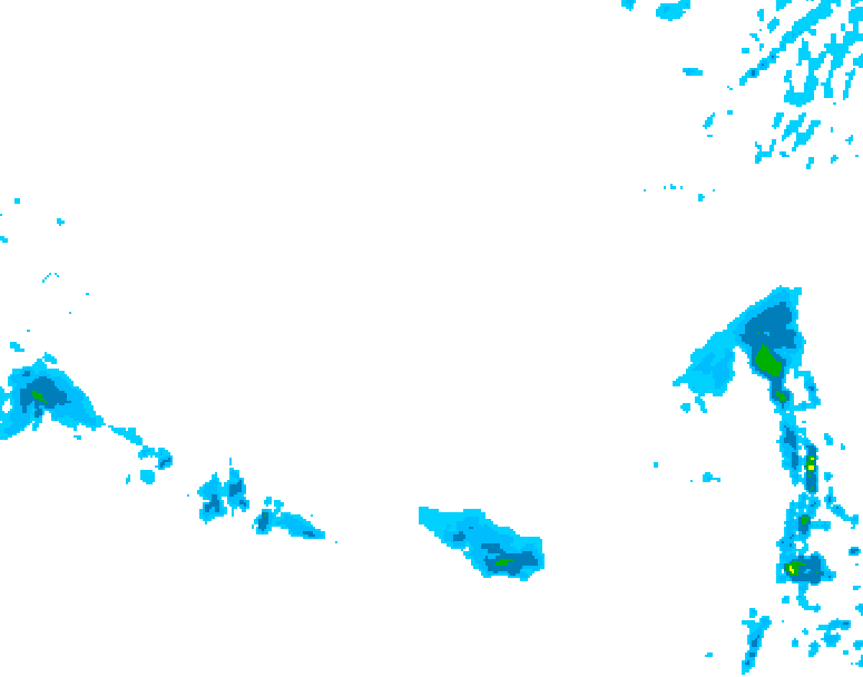 GDPS precipitation 222 hour forecast chart for Canada based on 2026/03/05 1200Z data
