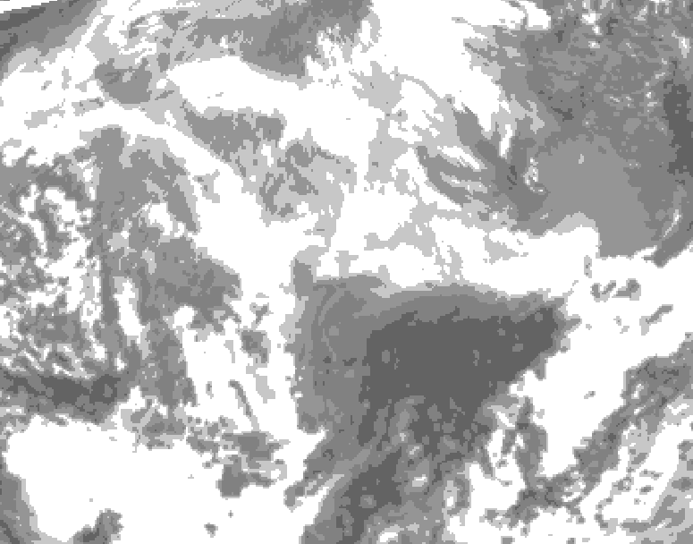 GDPS total cloud 156 hour forecast chart for Canada based on 2026/03/05 0000Z data