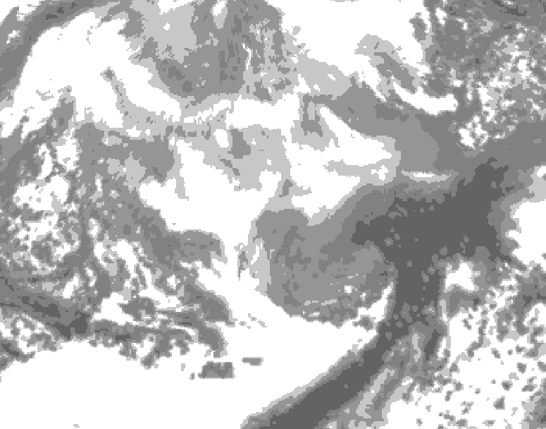 GDPS total cloud 174 hour forecast chart for Canada based on 2026/03/05 0000Z data
