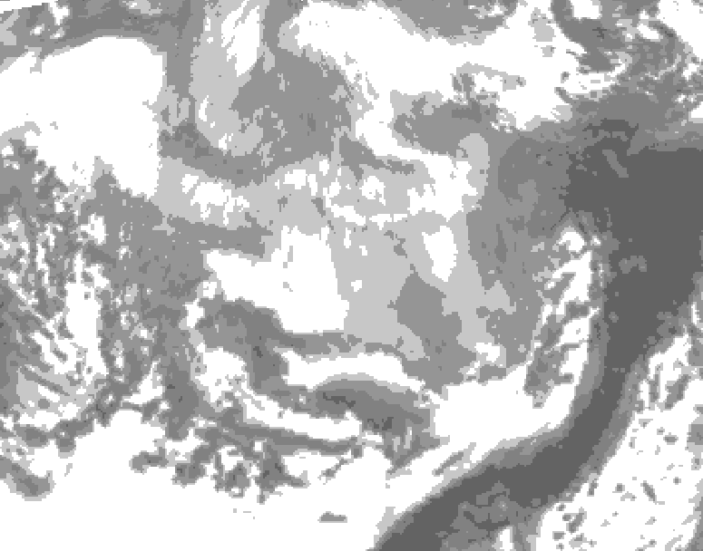 GDPS total cloud 192 hour forecast chart for Canada based on 2026/03/05 0000Z data