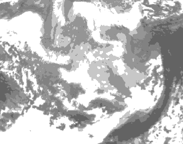 GDPS total cloud 198 hour forecast chart for Canada based on 2026/03/05 0000Z data