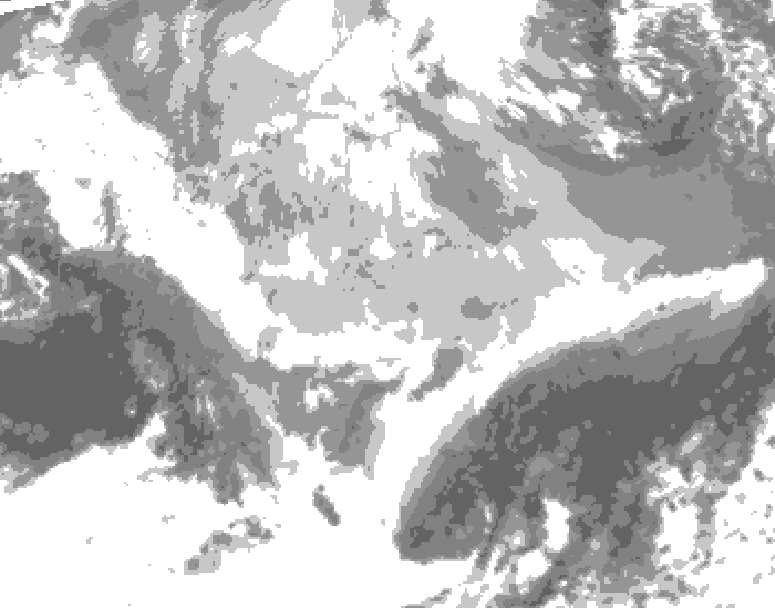 GDPS total cloud 234 hour forecast chart for Canada based on 2026/03/05 0000Z data
