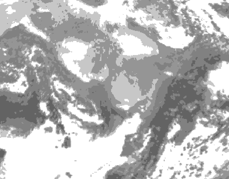 GDPS total cloud 060 hour forecast chart for Canada based on 2026/03/05 1200Z data