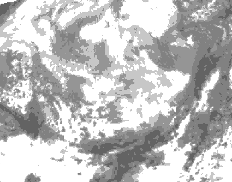 GDPS total cloud 138 hour forecast chart for Canada based on 2026/03/05 1200Z data