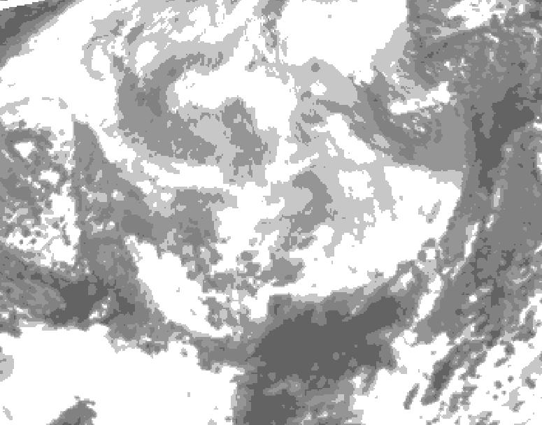 GDPS total cloud 144 hour forecast chart for Canada based on 2026/03/05 1200Z data