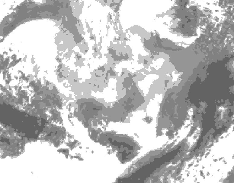 GDPS total cloud 174 hour forecast chart for Canada based on 2026/03/05 1200Z data