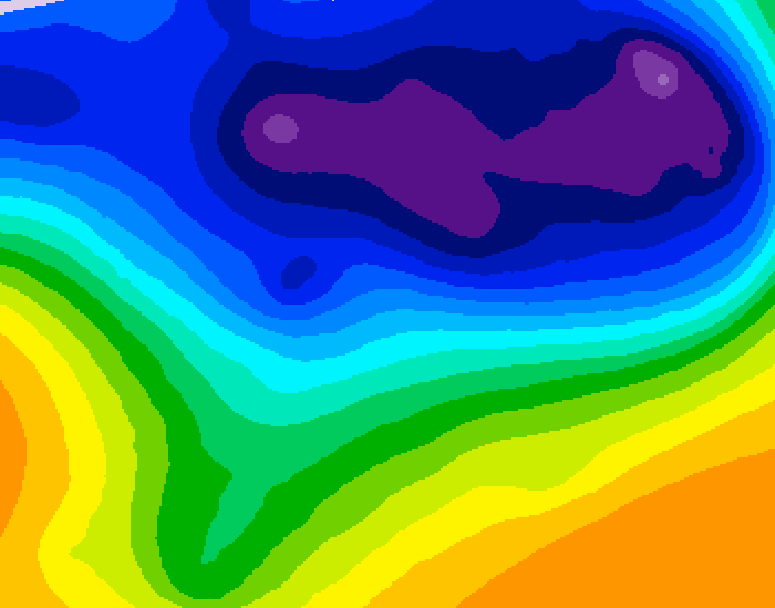 GDPS 500 millibar geopotential height 006 hour forecast chart for Canada based on 2026/03/06 0000Z data