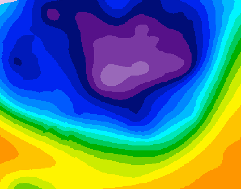 GDPS 500 millibar geopotential height 066 hour forecast chart for Canada based on 2026/03/06 0000Z data