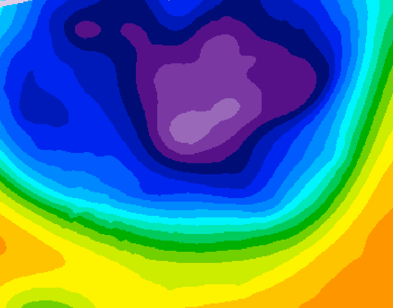 GDPS 500 millibar geopotential height 072 hour forecast chart for Canada based on 2026/03/06 0000Z data