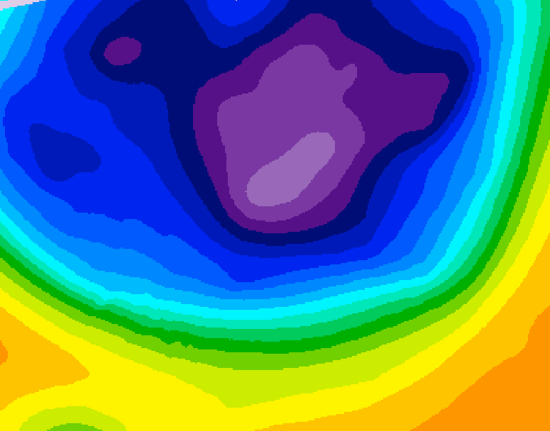 GDPS 500 millibar geopotential height 078 hour forecast chart for Canada based on 2026/03/06 0000Z data
