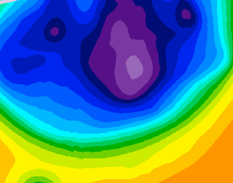 GDPS 500 millibar geopotential height 096 hour forecast chart for Canada based on 2026/03/06 0000Z data