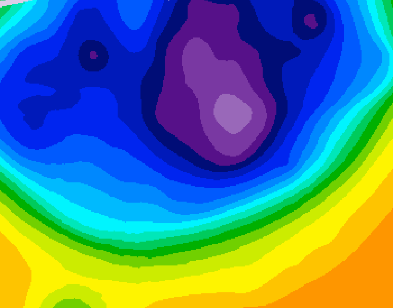 GDPS 500 millibar geopotential height 102 hour forecast chart for Canada based on 2026/03/06 0000Z data