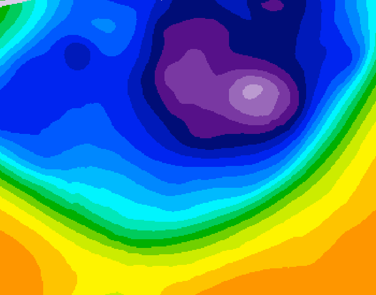 GDPS 500 millibar geopotential height 126 hour forecast chart for Canada based on 2026/03/06 0000Z data