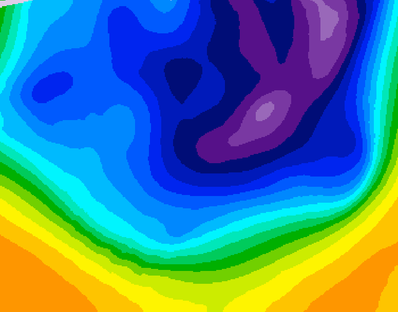GDPS 500 millibar geopotential height 180 hour forecast chart for Canada based on 2026/03/06 0000Z data