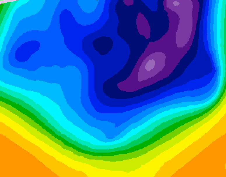 GDPS 500 millibar geopotential height 186 hour forecast chart for Canada based on 2026/03/06 0000Z data