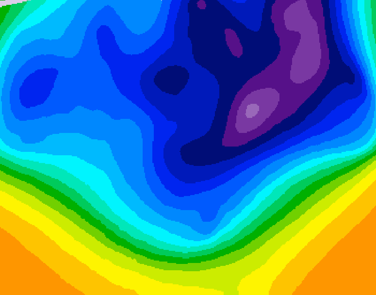 GDPS 500 millibar geopotential height 192 hour forecast chart for Canada based on 2026/03/06 0000Z data