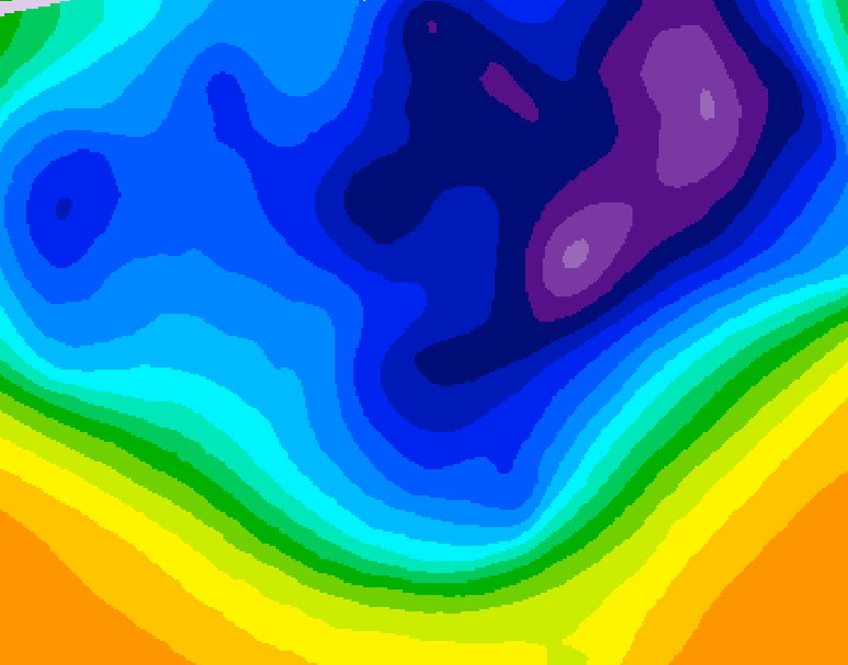 GDPS 500 millibar geopotential height 198 hour forecast chart for Canada based on 2026/03/06 0000Z data