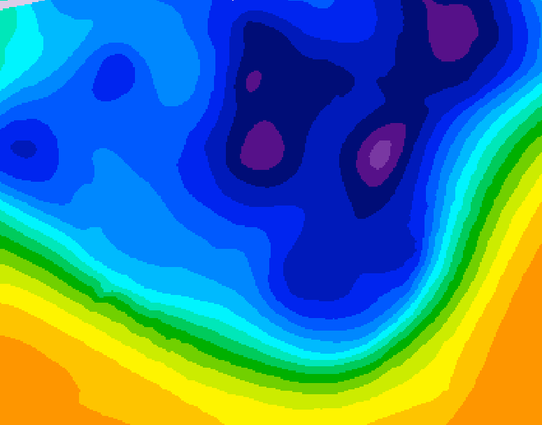 GDPS 500 millibar geopotential height 216 hour forecast chart for Canada based on 2026/03/06 0000Z data