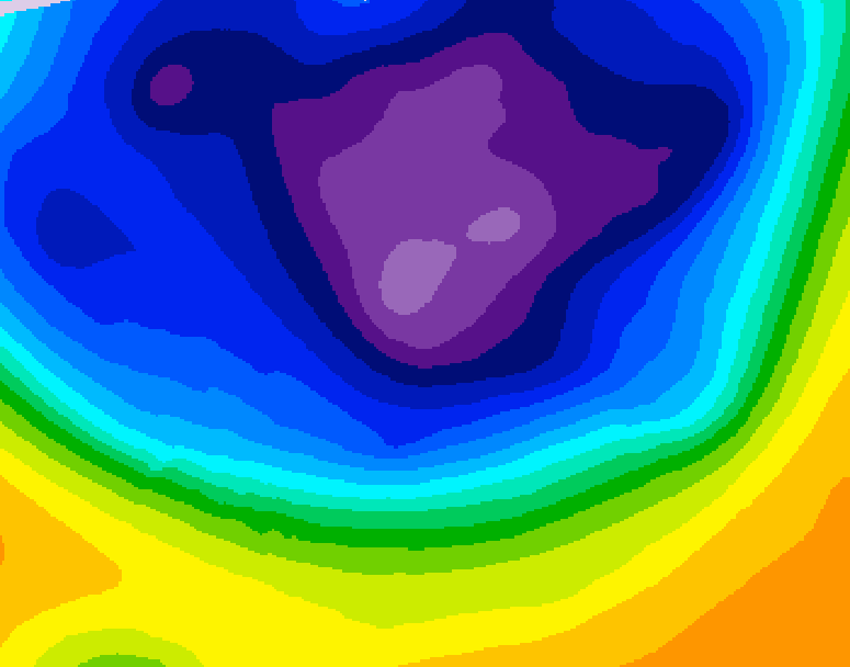 GDPS 500 millibar geopotential height 066 hour forecast chart for Canada based on 2026/03/06 1200Z data