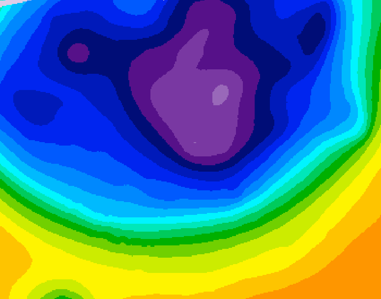 GDPS 500 millibar geopotential height 078 hour forecast chart for Canada based on 2026/03/06 1200Z data