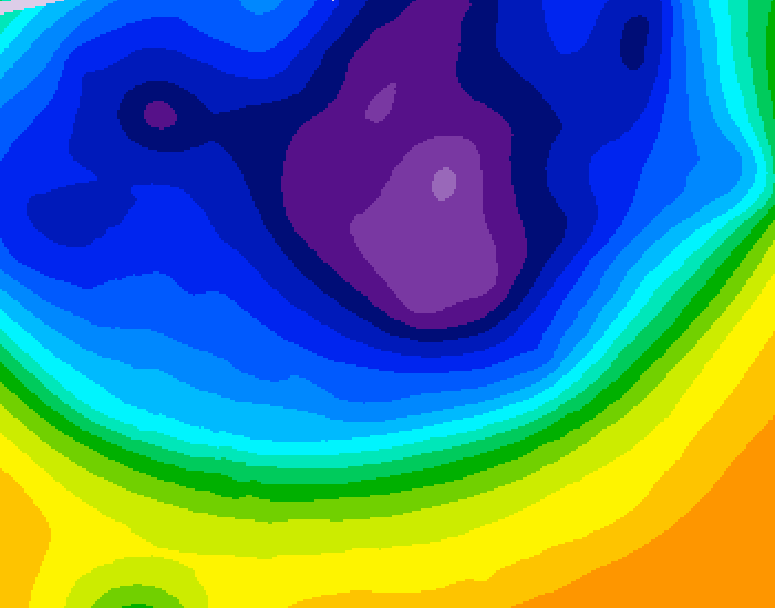 GDPS 500 millibar geopotential height 084 hour forecast chart for Canada based on 2026/03/06 1200Z data