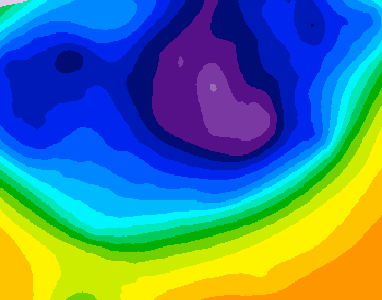 GDPS 500 millibar geopotential height 096 hour forecast chart for Canada based on 2026/03/06 1200Z data