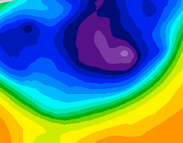 GDPS 500 millibar geopotential height 102 hour forecast chart for Canada based on 2026/03/06 1200Z data
