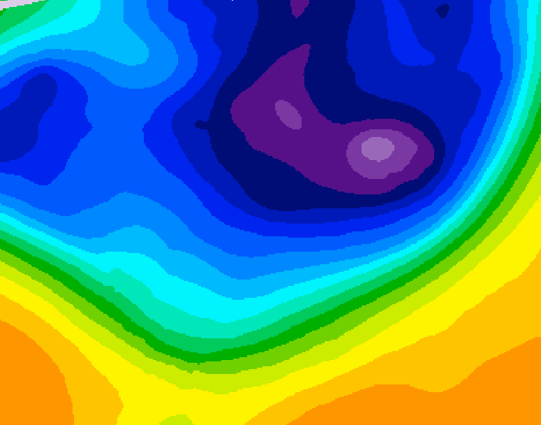 GDPS 500 millibar geopotential height 114 hour forecast chart for Canada based on 2026/03/06 1200Z data
