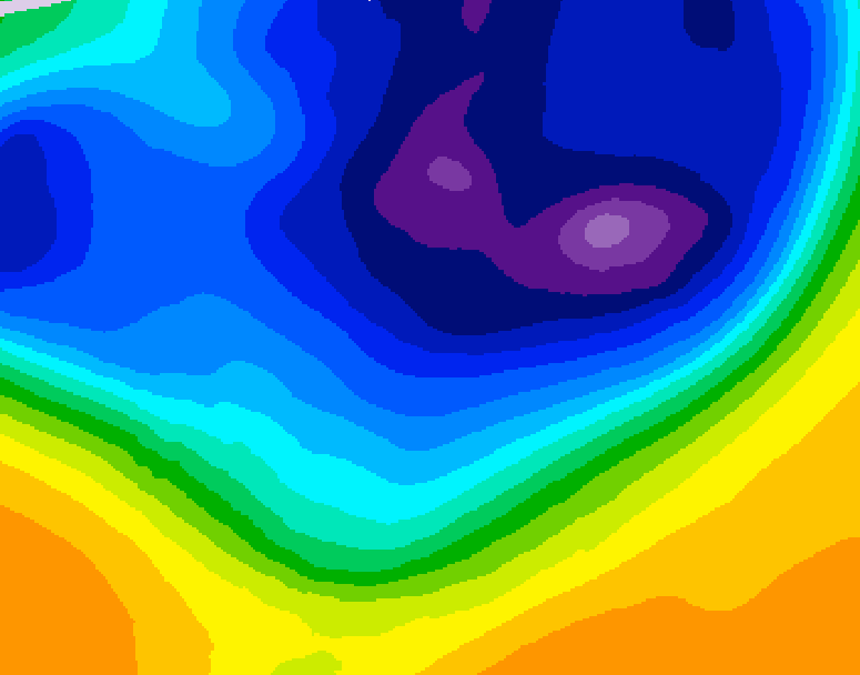 GDPS 500 millibar geopotential height 120 hour forecast chart for Canada based on 2026/03/06 1200Z data